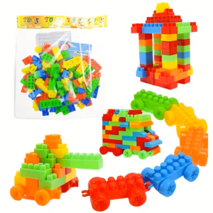 100pcs Colorful Stacking Building Blocks and Puzzle Games