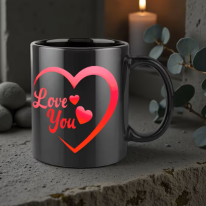 One Piece, Humorous Heart-Themed Mug